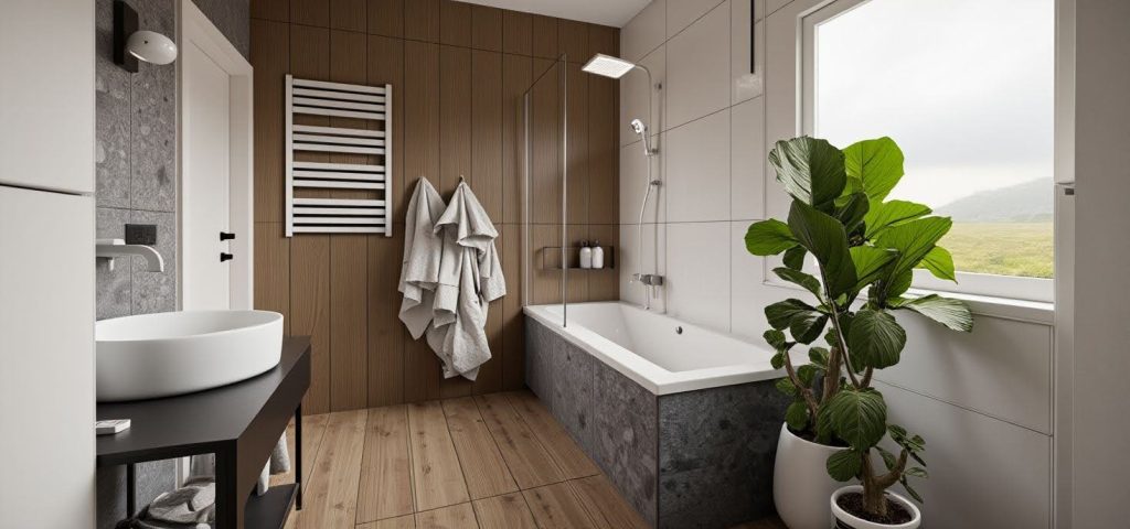 AI w pracy architekta wnętrz - przykładowa wizualizacja z jpg ze sketchupa wykonana przez AI