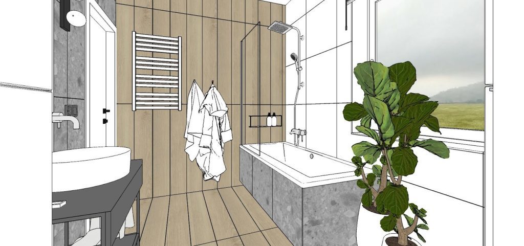 AI w pracy architekta wnętrz przykład: jpg ze Sketchupa